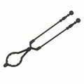 Dagan Individual Hearth & Fire Pit Tool with Ball Handle - Log Lifter, Black BT